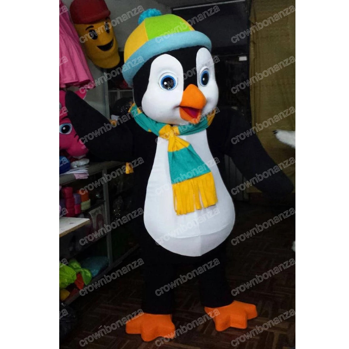 Halloween Penguien Mascot Costume High Quality Cartoon Anime theme character Adults Size Christmas Carnival Cartoon Dress Outfits, As picture
Halloween Penguien Mascot Costume High Quality Cartoon Anime theme character Adults Size Christmas Carnival Cartoon Dress Outfits, As picture