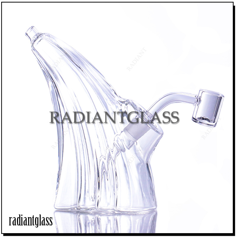 Hookahs 6.5'' Tall UNIQUE Wave BUBBLER Glass Bong Shell Shape Water Pipe Dab Rig Novelty Mini Bubbler
Hookahs 6.5'' Tall UNIQUE Wave BUBBLER Glass Bong Shell Shape Water Pipe Dab Rig Novelty Mini Bubbler