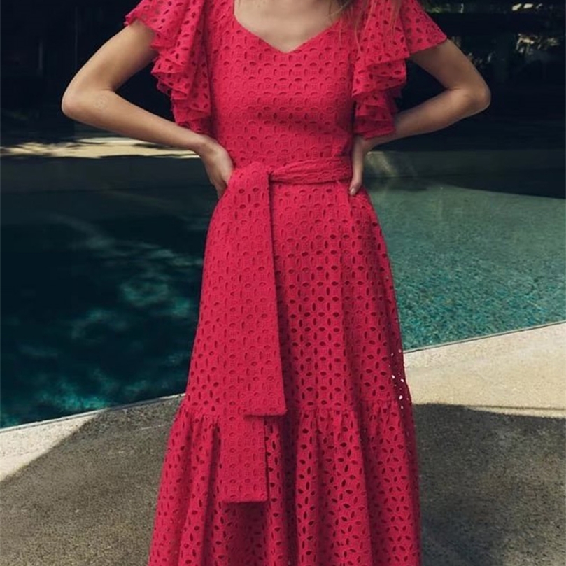 Kumsvag Summer Women Vintage MIDI Dress Solid Hollow Out Ruffles Embroidery Sashes Female Elegant Street Dresses Vestidos 220704
Kumsvag Summer Women Vintage MIDI Dress Solid Hollow Out Ruffles Embroidery Sashes Female Elegant Street Dresses Vestidos 220704