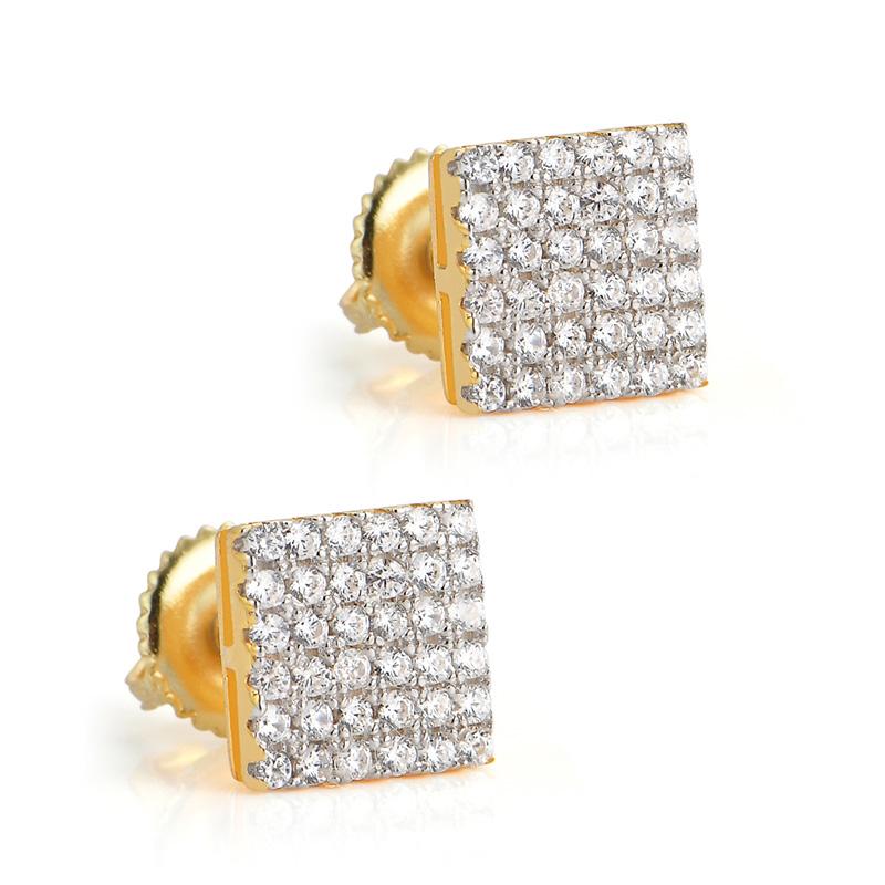 Stud 1Pair S925 Sterling Silver Earrings CZ Stone Paved Bling Out 14mm Sqaure Hip Hop For Women Men Unisex JewelryStudStud
Stud 1Pair S925 Sterling Silver Earrings CZ Stone Paved Bling Out 14mm Sqaure Hip Hop For Women Men Unisex JewelryStudStud