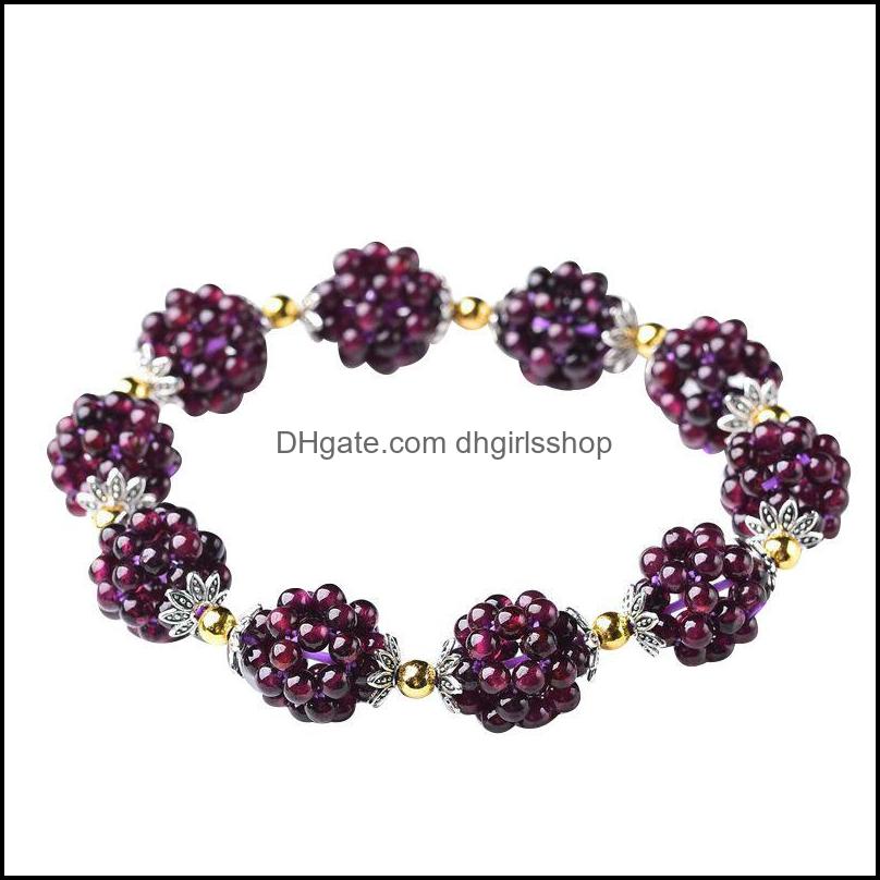 Charm Bracelets Jewelry Natural Garnet Female Round Loose Stone S Wine Red Gem Bead Bracelet For Women Bridesmaid Wedd Dhbbg
Charm Bracelets Jewelry Natural Garnet Female Round Loose Stone S Wine Red Gem Bead Bracelet For Women Bridesmaid Wedd Dhbbg