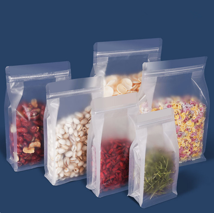 100pcs 3D Frosted Stand up Packaging Bag Thick Barrier Matte Ground Coffee Beans Seeds Snack Rice Cereals Wedding Party Gifts Display Heat Sealing Sto