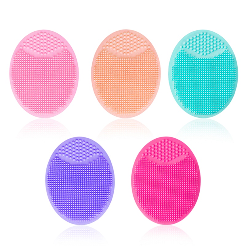 Silicone Face Cleansing Brush Handheld Face Scrubber Mini Massage Waterproof Facial Clean Tool Deep Pore Cleanser Brushes 052