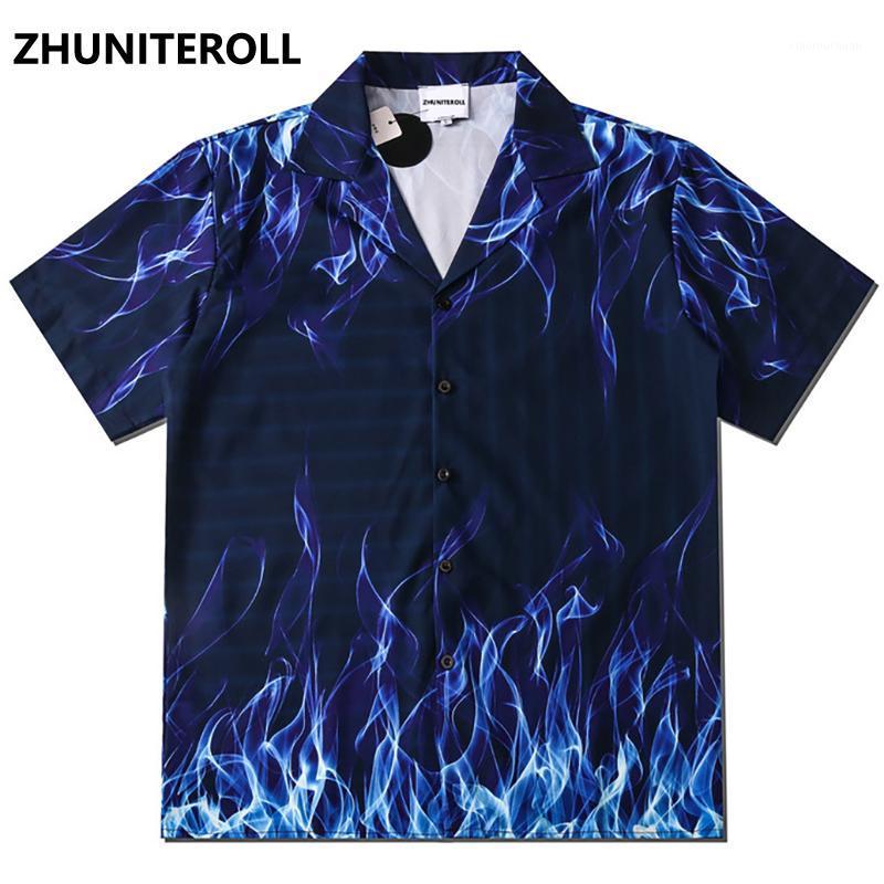 Blue Flame Print Shirts Men Streetwear Hip Hop Mens Hawaiian Shirt Harajuku Summer Beach Hawaii Tops Short Sleeve Men's Casual, White;black
Blue Flame Print Shirts Men Streetwear Hip Hop Mens Hawaiian Shirt Harajuku Summer Beach Hawaii Tops Short Sleeve Men's Casual, White;black