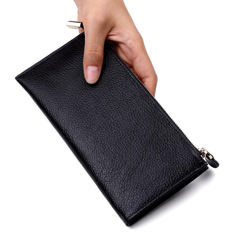 Wallets Women's Wallet Genuine Leather Female Purses Ladies Long Purse Handle Clutch For Phone Bag Money Card Holder ClutchWallets, Black
Wallets Women's Wallet Genuine Leather Female Purses Ladies Long Purse Handle Clutch For Phone Bag Money Card Holder ClutchWallets, Black
