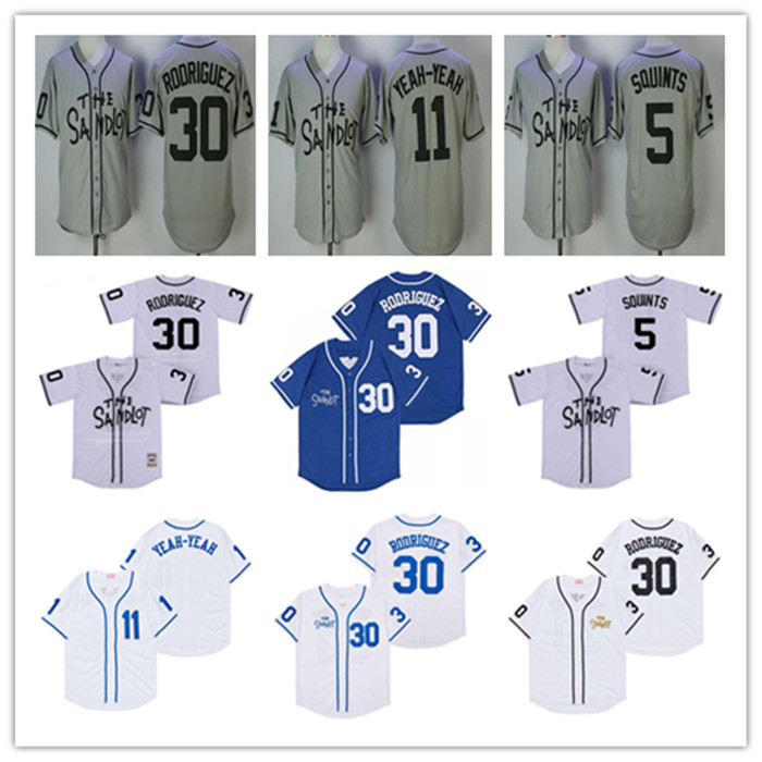 Men's The Sandlot Benny Movie Baseball Jersey 30 The Jet Rodriguez 5 Michael Squints Palledorous 11 Alan Yeah-Yeah McClennan Stitched Grey White Blue, As pic
Men's The Sandlot Benny Movie Baseball Jersey 30 The Jet Rodriguez 5 Michael Squints Palledorous 11 Alan Yeah-Yeah McClennan Stitched Grey White Blue, As pic