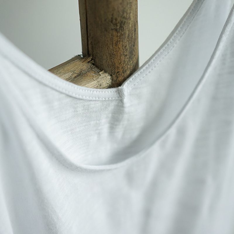 Casual 100% Cotton Top Women Summer Vintage Solid Loose Sleeveless Korean Harajuku Female Tank Tops For Girls 220325