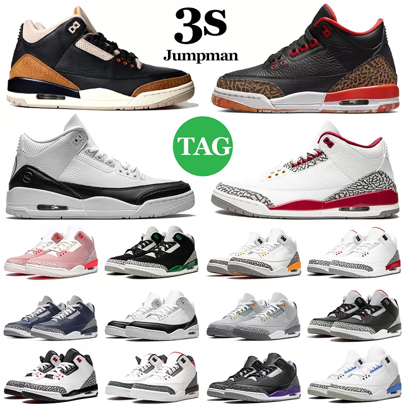 Jumpman 3 3s Men Basketball Shoes Desert Elephant Shady Kumquat Cardinal Red Cement Black Fire Red UNC Womens Mens Trainers Sports Sneakers
Jumpman 3 3s Men Basketball Shoes Desert Elephant Shady Kumquat Cardinal Red Cement Black Fire Red UNC Womens Mens Trainers Sports Sneakers