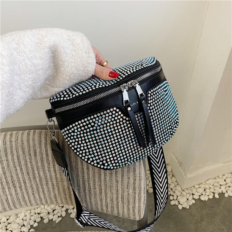 Waist Bags Luxury Fanny Pack Female Belt Bag Rhinestone Packs Phone Fashion Leather Shoulder Crossbody Chest, Sky blue
Waist Bags Luxury Fanny Pack Female Belt Bag Rhinestone Packs Phone Fashion Leather Shoulder Crossbody Chest, Sky blue