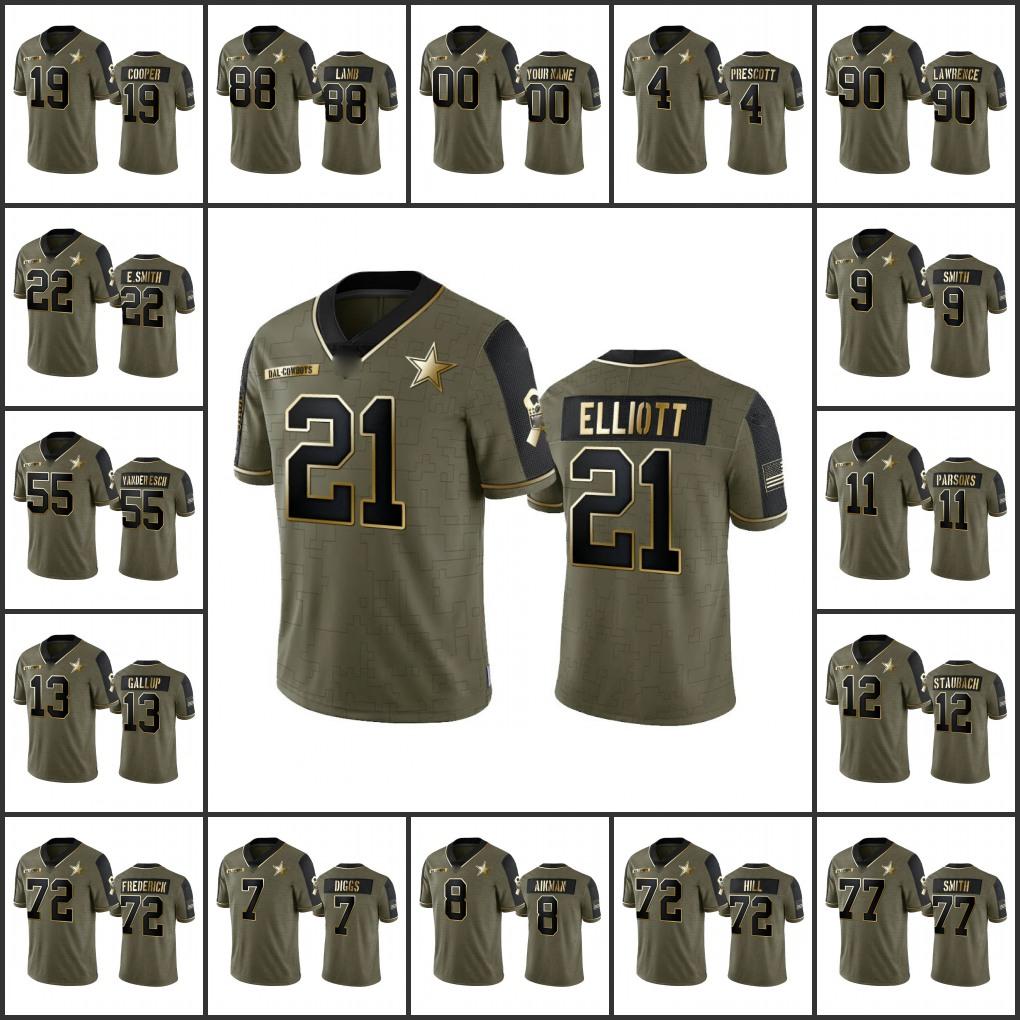 Dallas''Cowboys''Men #21 Ezekiel Elliott 4 Dak Prescott 13 Michael Gallup 88 CeeDee Lamb Custom Women Youth Olive Gold 2021 Salute To Servic
Dallas''Cowboys''Men #21 Ezekiel Elliott 4 Dak Prescott 13 Michael Gallup 88 CeeDee Lamb Custom Women Youth Olive Gold 2021 Salute To Servic