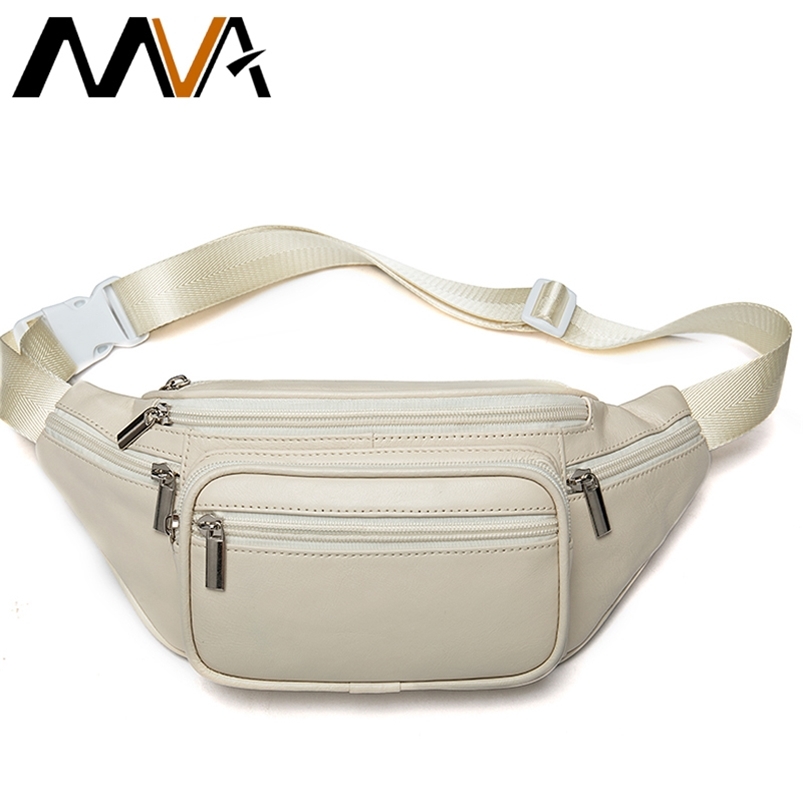 MVA Genuine Leather Belt Bag Women s Waist Bags For Women Fanny Pack Female Waist Pack Belt Waist Bag Woman Phone Bags Bumbag LJ201023