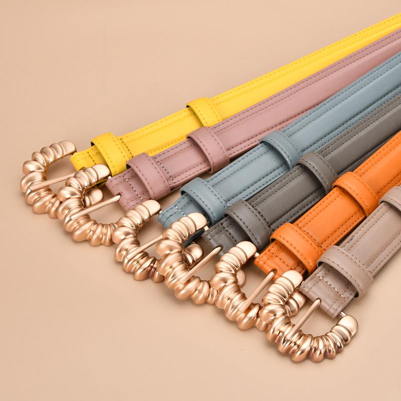 Belts Ladies Belt Double Sided Available Internal Buckle Simple 3.0cm Width Thin Versatile Multicolor Optional Jeans, Black
Belts Ladies Belt Double Sided Available Internal Buckle Simple 3.0cm Width Thin Versatile Multicolor Optional Jeans, Black