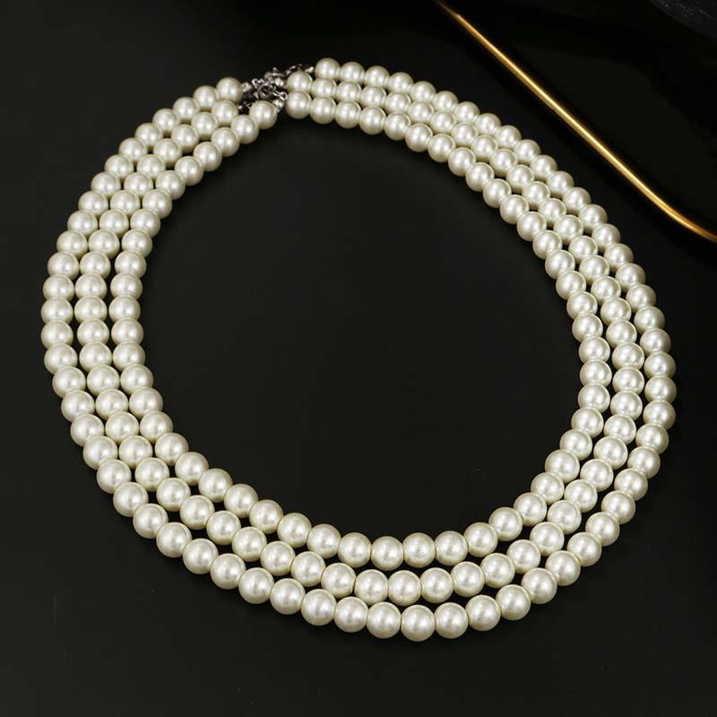 Chokers Trendy Imitate ABS Pearl Necklace & Bracelet For Men Women Temperament Hip Hop Punk Beads Male Jewelry GiftChokers
Chokers Trendy Imitate ABS Pearl Necklace & Bracelet For Men Women Temperament Hip Hop Punk Beads Male Jewelry GiftChokers