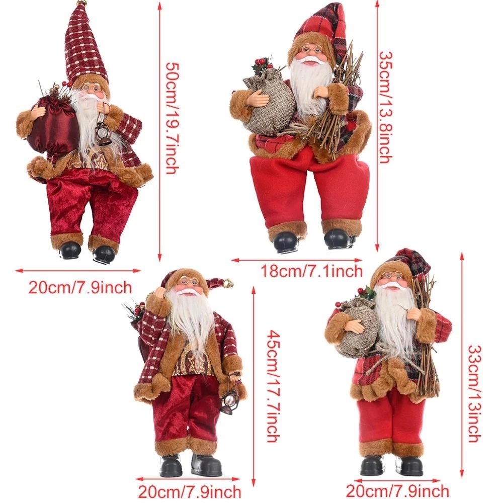 Santa Claus Doll Merry Christmas Decorations For Home Christmas Ornaments Xmas Navidad Gifts Happy New Year 2023