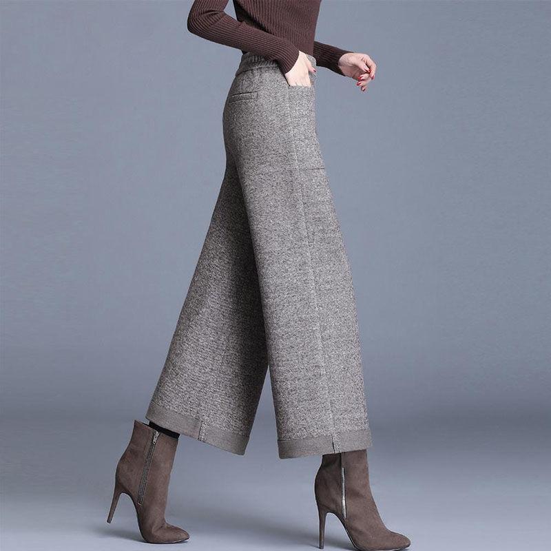 Women's Pants & Capris Women 2022 Autumn Winter Fashion Woolen Female High Waist Wide Leg Trousers Ladies Casual OL Suit Pantalones G934Wome, Black
Women's Pants & Capris Women 2022 Autumn Winter Fashion Woolen Female High Waist Wide Leg Trousers Ladies Casual OL Suit Pantalones G934Wome, Black