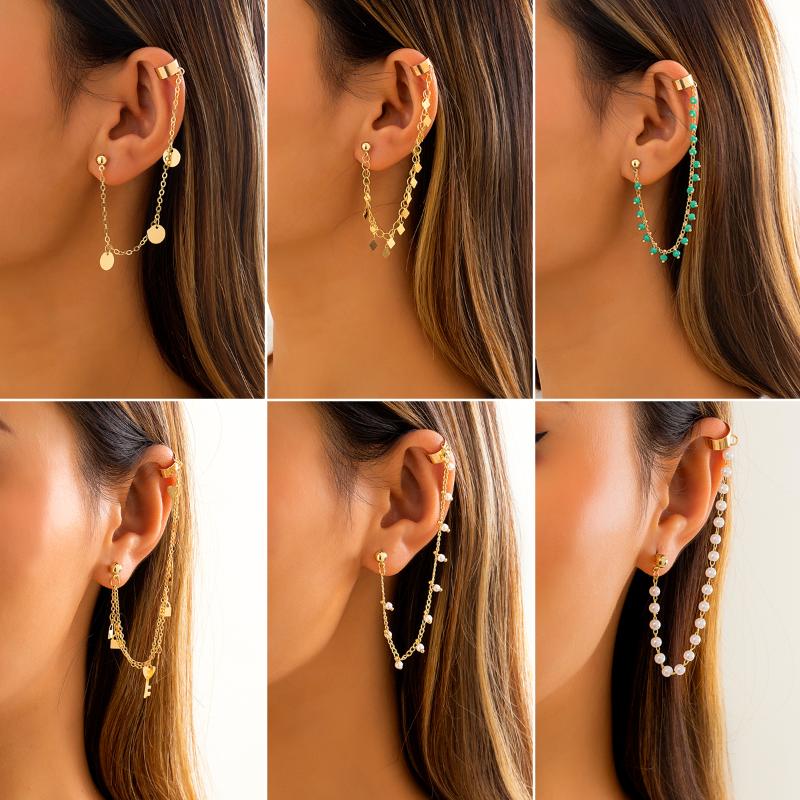 Dangle & Chandelier IngeSight.Z 1 PC Long Tassel Imitation Pearl Drop Earrings Women Beads Sequins Lock Key Pendant Piercing JewelryDangle
Dangle & Chandelier IngeSight.Z 1 PC Long Tassel Imitation Pearl Drop Earrings Women Beads Sequins Lock Key Pendant Piercing JewelryDangle