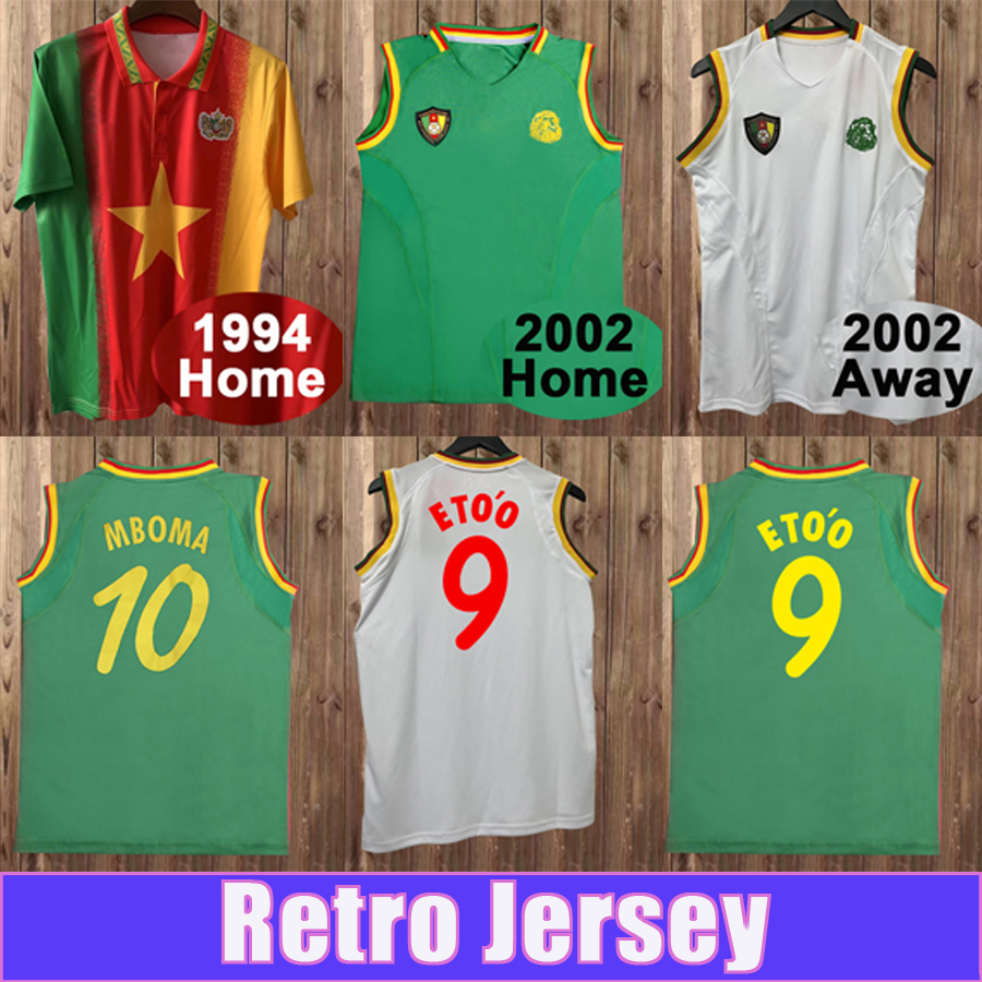 2002 2003 Cameroon Retro Mens Soccer Jersey WOME MBOMA ETO O 1994 Home Football Shirt Short Sleeve Uniforms, Fg8471 1994 home
2002 2003 Cameroon Retro Mens Soccer Jersey WOME MBOMA ETO O 1994 Home Football Shirt Short Sleeve Uniforms, Fg8471 1994 home