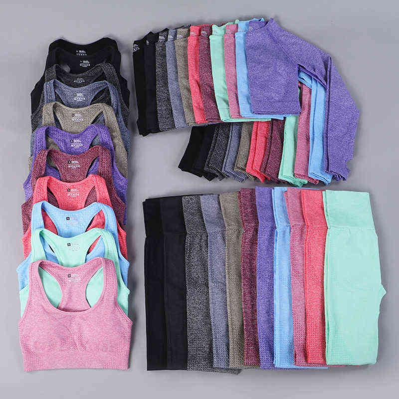 GYMS 2/3PCS Seamless Women Yoga Set Workout Sportswear Gym Clothing Fitness Long Sleeve Crop Top High Waist Leggings Sports Suit T220725, Brapantspurple
GYMS 2/3PCS Seamless Women Yoga Set Workout Sportswear Gym Clothing Fitness Long Sleeve Crop Top High Waist Leggings Sports Suit T220725, Brapantspurple