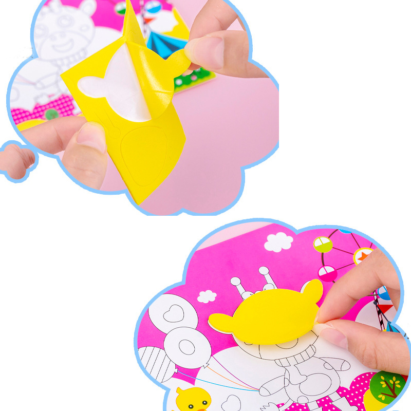 20 Pcs Wholesale 3D EVA Foam Stickers Puzzle Game DIY Cartoon Animal Learning Education Toys Toddler Kids Art Craft Kits Children Gifts