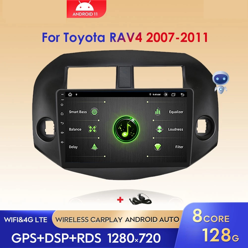 Car GPS Video Radio Media Player for TOYOTA RAV4 2007-2012 9inch Android 10 Head Unit with Bluetooth 
Car GPS Video Radio Media Player for TOYOTA RAV4 2007-2012 9inch Android 10 Head Unit with Bluetooth