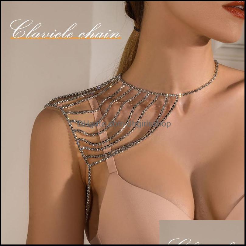 Chains Necklaces Pendants Jewelry Womens Collarbone Chain Mti-Layered Rhinestone Shoder Necklacce Clavicle Choker Neckla Dhtjb
Chains Necklaces Pendants Jewelry Womens Collarbone Chain Mti-Layered Rhinestone Shoder Necklacce Clavicle Choker Neckla Dhtjb