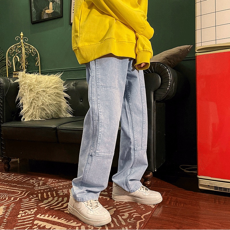 EBAIHUI Men's Pink Jeans Straight Loose Wide Leg Pants Hip Hop Men's Women's Unisex Denim Trousers Casual Handsome Pant for Man, Black
EBAIHUI Men's Pink Jeans Straight Loose Wide Leg Pants Hip Hop Men's Women's Unisex Denim Trousers Casual Handsome Pant for Man, Black