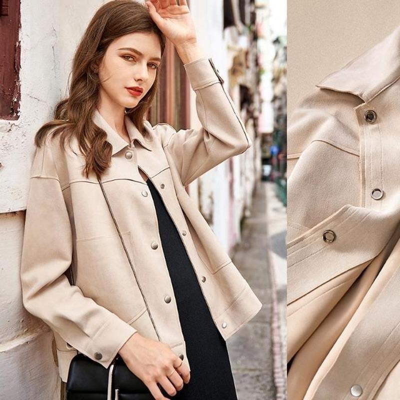 Women' Jackets Women' Imitation Suede 2022 Spring Fall Short Coat Office Lady Thin Solid Color Loose Retro Jacket Woman ClothingWomen, Pink
Women' Jackets Women' Imitation Suede 2022 Spring Fall Short Coat Office Lady Thin Solid Color Loose Retro Jacket Woman ClothingWomen, Pink