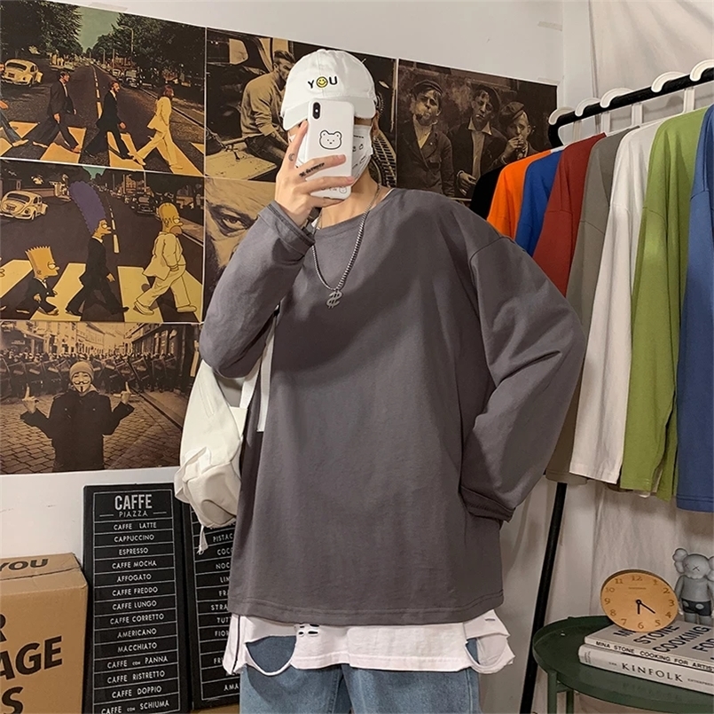 100 Cotton Spring Long sleeve T Shirt Women Basic Tee Oversize Casual O neck Tshirt 220728