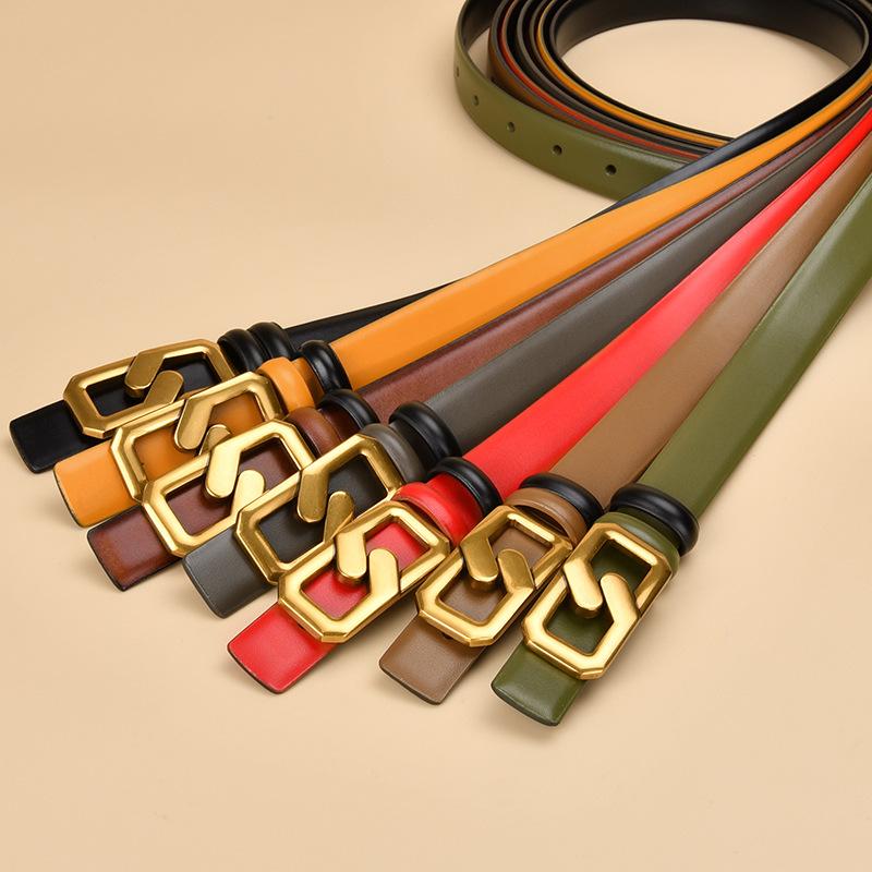 Belts Women Soft Leather Ring Buckle Waistband Vintage Casual Tighten All-Match Long Ladies Belt, Black
Belts Women Soft Leather Ring Buckle Waistband Vintage Casual Tighten All-Match Long Ladies Belt, Black