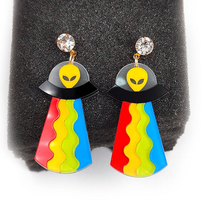 Dangle & Chandelier Fashion Spaceship UFO Alien Acrylic Drop Earrings For Women Personality Geometric Party Jewelry AccessoriesDangle
Dangle & Chandelier Fashion Spaceship UFO Alien Acrylic Drop Earrings For Women Personality Geometric Party Jewelry AccessoriesDangle