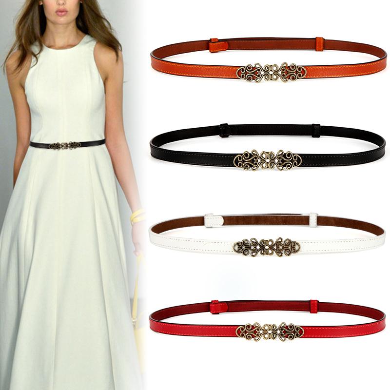 Belts Woman Belt Genuine Leather For Women Fashion Adjustable Dress Jeans Thin Cowhide Waistband Brown, Black
Belts Woman Belt Genuine Leather For Women Fashion Adjustable Dress Jeans Thin Cowhide Waistband Brown, Black