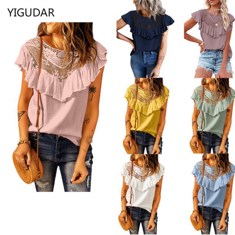 Women' Blouses & Shirts Lace Ruffles Solid Women Vest Top Strap Tank Tops Casual Sleeveless Blouse Camisetas Tirantes Mujer OutfitWomen' C, White
Women' Blouses & Shirts Lace Ruffles Solid Women Vest Top Strap Tank Tops Casual Sleeveless Blouse Camisetas Tirantes Mujer OutfitWomen' C, White