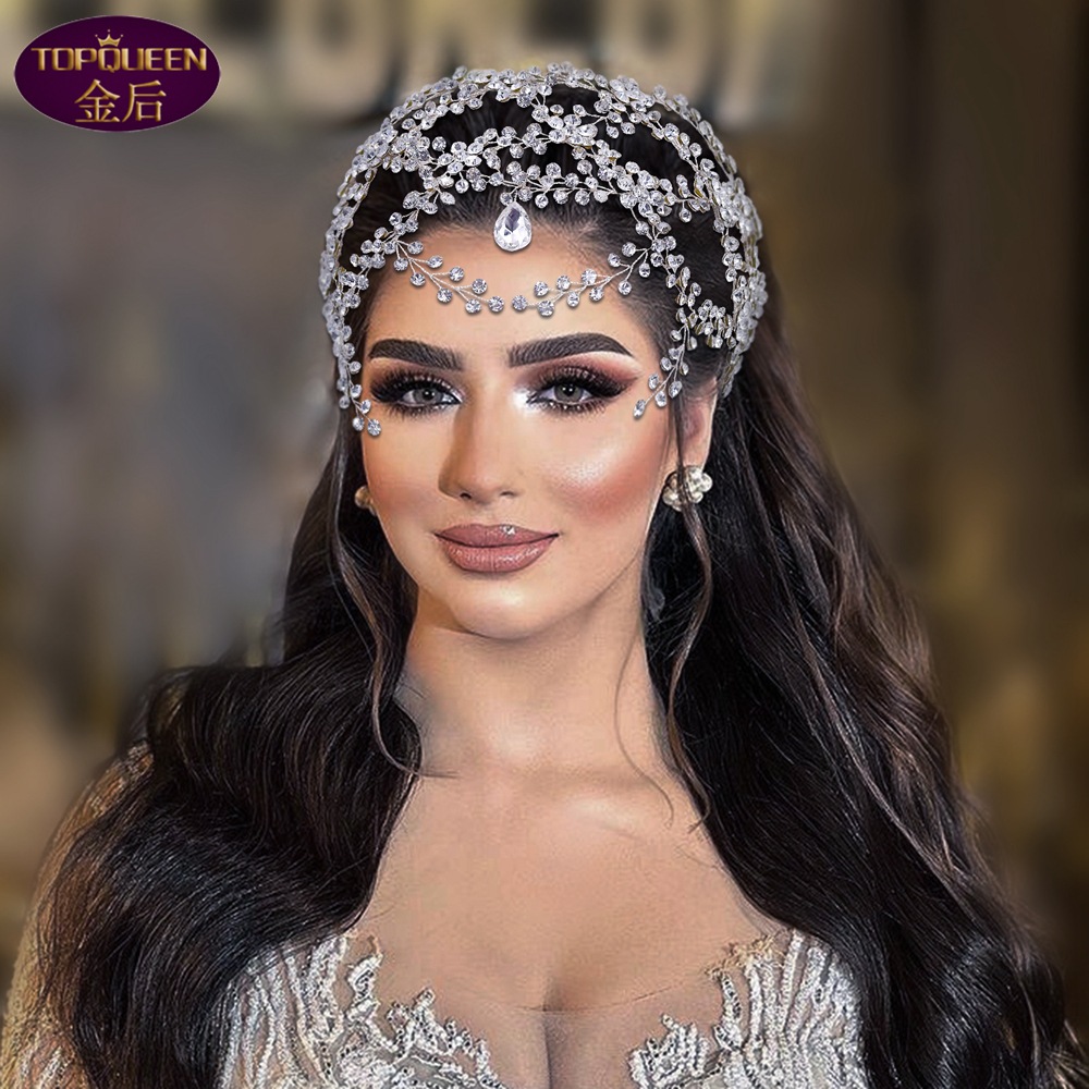 Forehead Crystal Tiara Baroque Crystal Bridal Headwear Crown Rhinestone with Wedding Jewelry Hair Accessories Bridal Crowns Headpieces HP471
Forehead Crystal Tiara Baroque Crystal Bridal Headwear Crown Rhinestone with Wedding Jewelry Hair Accessories Bridal Crowns Headpieces HP471