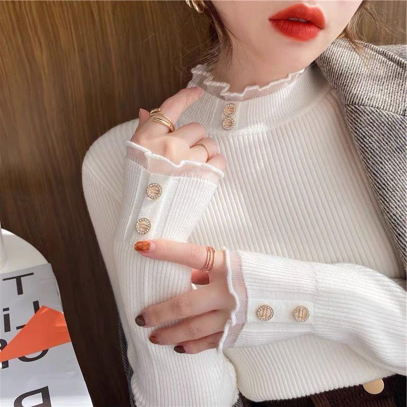Women' Sweaters Autumn Winter Clothes Turtleneck Women Slim Fit Long Sleeve Pullover Ladies Korean Fashion Soft Jumper Mujer 2022 E358Women, White
Women' Sweaters Autumn Winter Clothes Turtleneck Women Slim Fit Long Sleeve Pullover Ladies Korean Fashion Soft Jumper Mujer 2022 E358Women, White