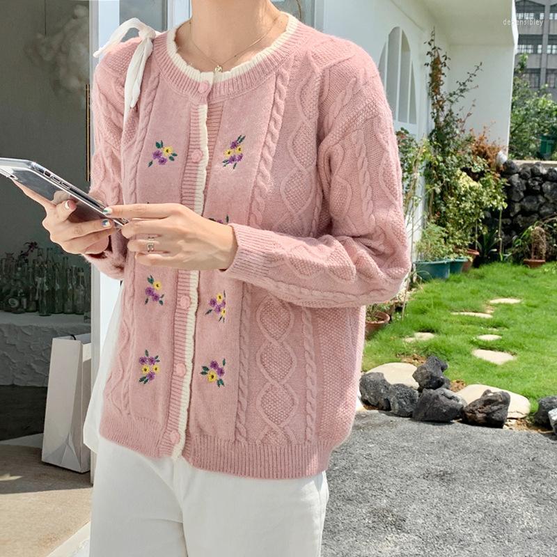 Women's Knits & Tees Vintage Flower Embroidery Cardigan Women Korean Style Button-up Loose Sweater Coat Autumn Long Sleeve Knitted Jacket Fe, Pink
Women's Knits & Tees Vintage Flower Embroidery Cardigan Women Korean Style Button-up Loose Sweater Coat Autumn Long Sleeve Knitted Jacket Fe, Pink
