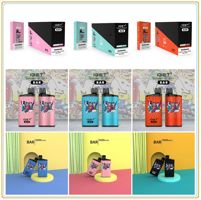 Authentic Iget bar Vape Pen Electronic Cigarettes Device Battery 12ml Pods Original Vapors 3500 Puffs Kit VS XXL PLUS SHION MAX
Authentic Iget bar Vape Pen Electronic Cigarettes Device Battery 12ml Pods Original Vapors 3500 Puffs Kit VS XXL PLUS SHION MAX
