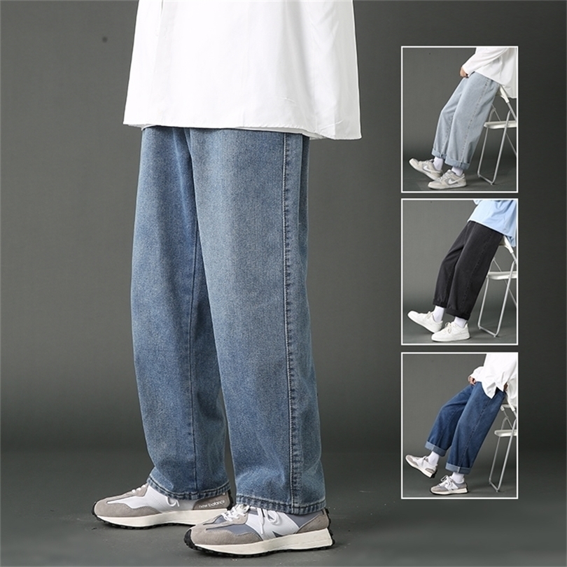 Street Casual Baggy Jeans Men's Korean Fashion Hip Hop Straight Wide Leg Trousers Couple Casual Pants Black Light Blue 220813, Nostalgic blue
Street Casual Baggy Jeans Men's Korean Fashion Hip Hop Straight Wide Leg Trousers Couple Casual Pants Black Light Blue 220813, Nostalgic blue