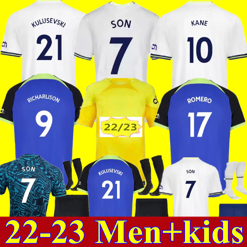 New 22 23 Men kids kit KANE SON DELE BALE soccer jersey home away 3rd goalkeeper gk HOJBJERG BERGWIJN SPURS LO CELSO 2022 2023 LUCAS football shirts uniforms adult Youth, Adult 3rd+patch
New 22 23 Men kids kit KANE SON DELE BALE soccer jersey home away 3rd goalkeeper gk HOJBJERG BERGWIJN SPURS LO CELSO 2022 2023 LUCAS football shirts uniforms adult Youth, Adult 3rd+patch