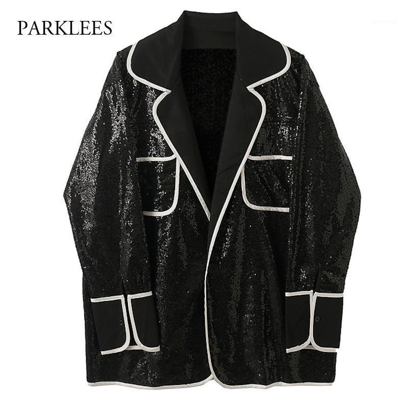 Black Sequin Glitter Shirt Men Casual Oversized Shinny Mens Jacket Stage Party Nightclub Costume Chemise Homme Camisas Men's Shirts
Black Sequin Glitter Shirt Men Casual Oversized Shinny Mens Jacket Stage Party Nightclub Costume Chemise Homme Camisas Men's Shirts