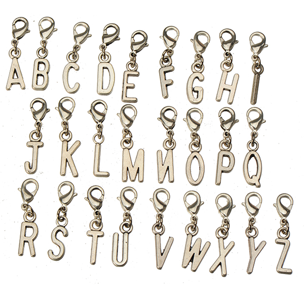 DIY Letter Charms With Clasps Crafts Clothes Necklace Pendants Bracelets Dangles Vintage Silver Metal Capital New Jewelry Fittings 130pcs
DIY Letter Charms With Clasps Crafts Clothes Necklace Pendants Bracelets Dangles Vintage Silver Metal Capital New Jewelry Fittings 130pcs