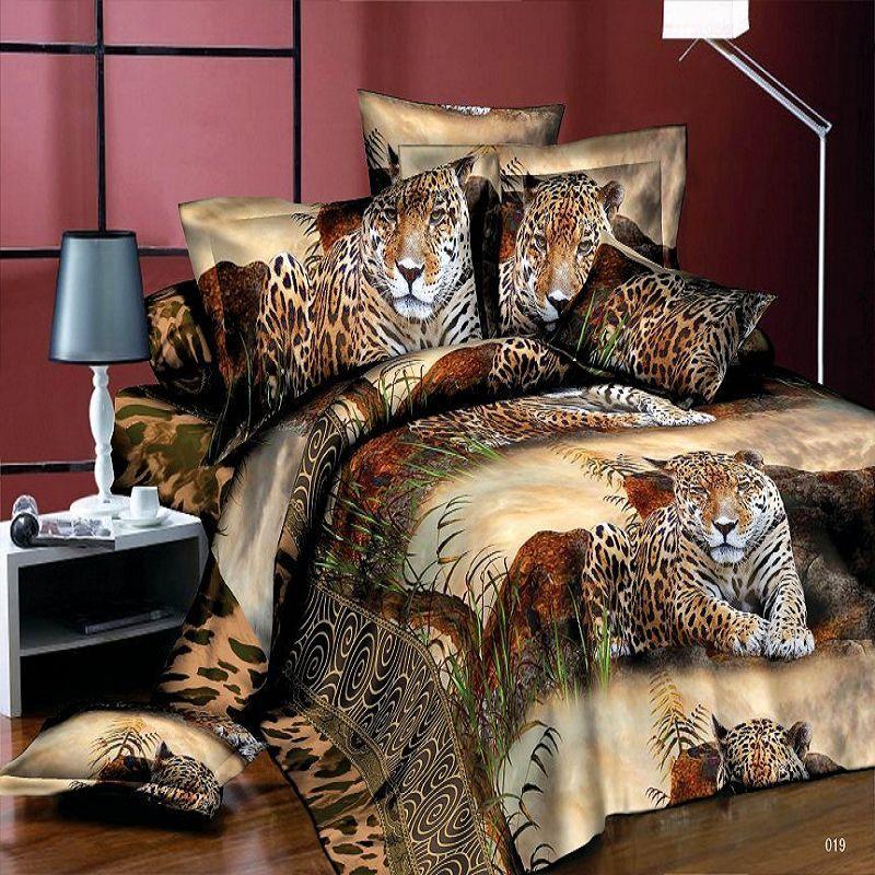 Bedding Sets 3D Leopard Printed Tiger Flowers Size 4Pcs Bedclothes Pillowcases Bed Sheet Duvet Cover Set
Bedding Sets 3D Leopard Printed Tiger Flowers Size 4Pcs Bedclothes Pillowcases Bed Sheet Duvet Cover Set