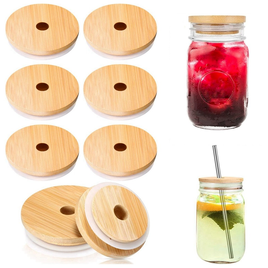 70/86mm Bamboo Lids for Mason Jars Wooden Jar Lids Reusable Bamboo Caps Lids with Hole for Mason Jars Drinking Jars sxmy18
70/86mm Bamboo Lids for Mason Jars Wooden Jar Lids Reusable Bamboo Caps Lids with Hole for Mason Jars Drinking Jars sxmy18