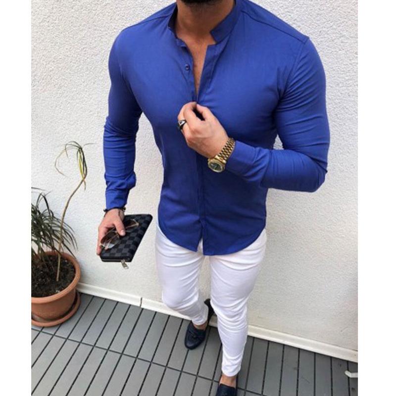Men's Casual Shirts Men Slim Fit Long Sleeve Solid Color Handsome Man Male Shirt Tops Daily Clothes Summer Spring, White;black
Men's Casual Shirts Men Slim Fit Long Sleeve Solid Color Handsome Man Male Shirt Tops Daily Clothes Summer Spring, White;black