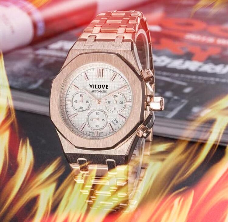 High quality Sub Dials Work Watch Stopwatch 42mm Automatic Quartz Movement Watches Full Stainless Steel Lifestyle Fashion Dress Wristwatches Montre De Luxe, As pic
High quality Sub Dials Work Watch Stopwatch 42mm Automatic Quartz Movement Watches Full Stainless Steel Lifestyle Fashion Dress Wristwatches Montre De Luxe, As pic