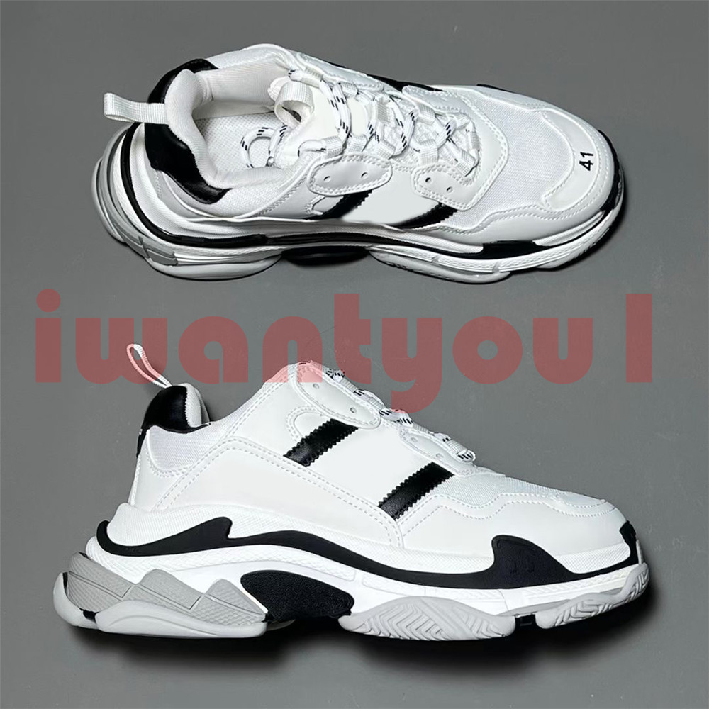Designer Triple S Dad Shoes Trainer Platform Paris 17FW Men Women Footwear White Core Black Bubble Bottom Boots Sneakers Sports Trainer With Original Box 35-46, Double box
Designer Triple S Dad Shoes Trainer Platform Paris 17FW Men Women Footwear White Core Black Bubble Bottom Boots Sneakers Sports Trainer With Original Box 35-46, Double box