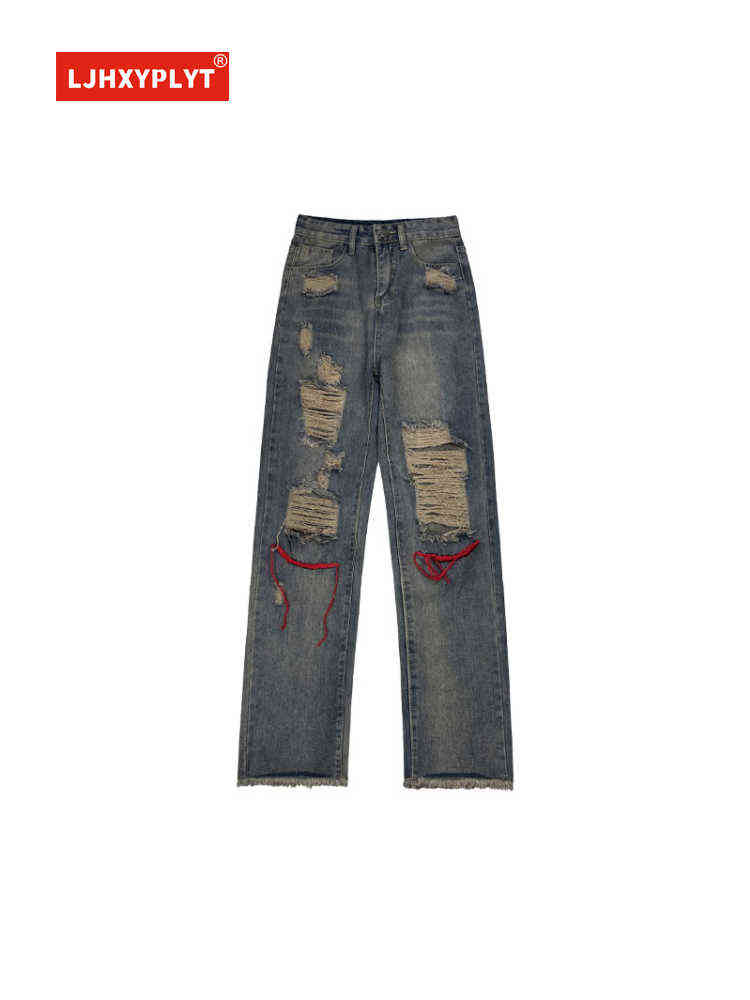 Plus Size Hot Girl Ripped Jeans Women's Spring Autumn New Trendy Brand American High Street Loose Straight Casual Pants Female T220728, Blue
Plus Size Hot Girl Ripped Jeans Women's Spring Autumn New Trendy Brand American High Street Loose Straight Casual Pants Female T220728, Blue