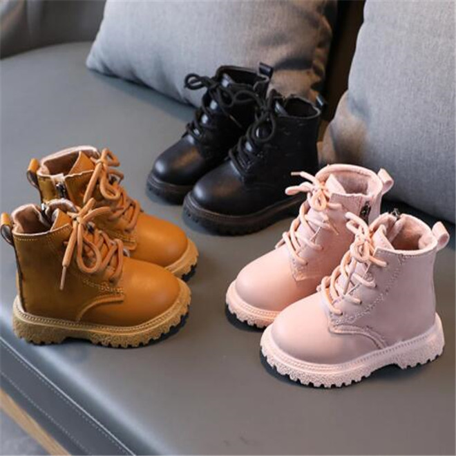 Kids Baby Martin Boots Pu Leather Winter Plus Velvet Shoes Fashion Embossed Side Zipper Children Boys Girls Snow Boots, Black
Kids Baby Martin Boots Pu Leather Winter Plus Velvet Shoes Fashion Embossed Side Zipper Children Boys Girls Snow Boots, Black