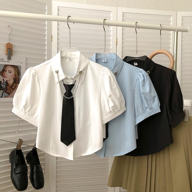 Women's Blouses & Shirts Korean Fashion Women Kawaii Female Shirt Blusas Single Breasted Button Preppy Style Womens Tops Sweet DropshipWomen, White
Women's Blouses & Shirts Korean Fashion Women Kawaii Female Shirt Blusas Single Breasted Button Preppy Style Womens Tops Sweet DropshipWomen, White