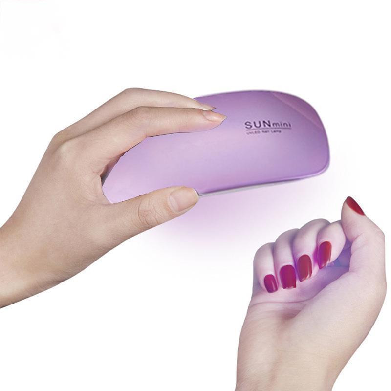 Nail Lamp 6W Mini Nail Dryer White Pink Uv LED Lamp Portable Usb Interface Very Convenient For Home Use Mini-nageltrockner Mini Secador De Unas