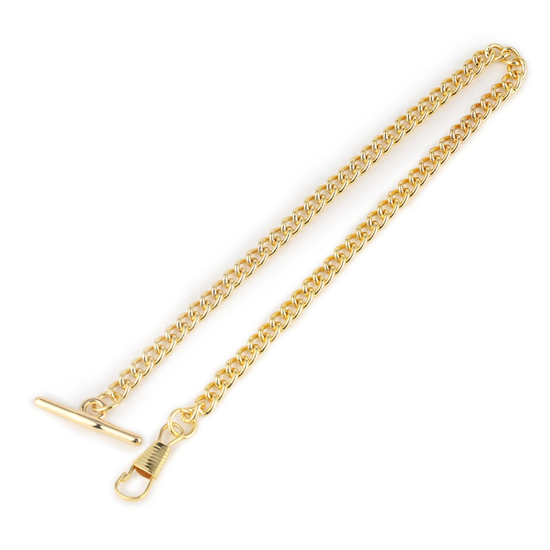 Gold Black T Bar Pocket Chains 220617